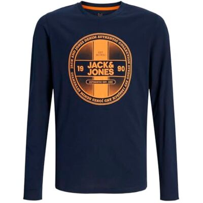JACK&JONES JUNIOR pojkar Jjrio Tee Ls Crew Neck Mni långärmad tröja, Vit, 116 JACK&JONES JUNIOR pojkar Jjrio Tee Ls Crew Neck Mni långärmad tröja, Vit, 116