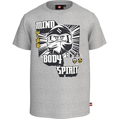 Lego t-shirt för pojkar, 912 grå melange, 92 Lego t-shirt för pojkar, 912 grå melange, 92