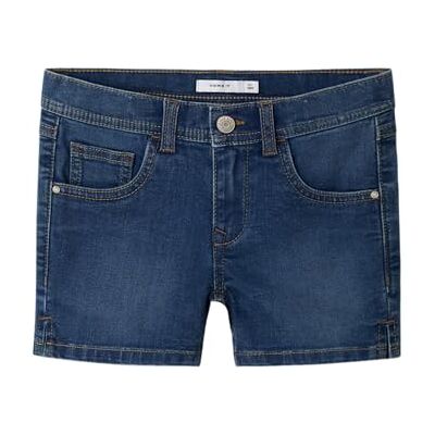Name it kids flicka Nkfsalli Slim DNM shorts 3398-Ic Tb, Mörkblå denim, 128 Name it kids flicka Nkfsalli Slim DNM shorts 3398-Ic Tb, Mörkblå denim, 128