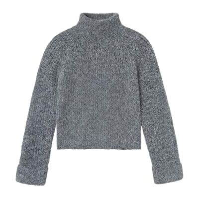 NAME IT Namn IT flicka Nlfnulo Ls kort turtleneck stickad stickad tröja, Mörkgrå melange, 158-164 NAME IT Namn IT flicka Nlfnulo Ls kort turtleneck stickad stickad tröja, Mörkgrå melange, 158-164