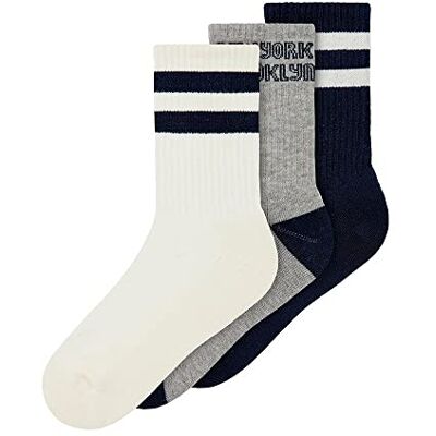 NAME IT MAMALICIOUS Unisex barn, Nkmkean, 3-pack, strumpor, Noos, Mörk safir, 27 NAME IT MAMALICIOUS Unisex barn, Nkmkean, 3-pack, strumpor, Noos, Mörk safir, 27