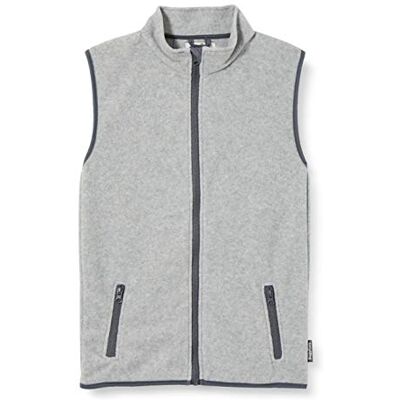 Playshoes Unisex barn fleece väst utomhus topp, Grå/melerad, 152 Playshoes Unisex barn fleece väst utomhus topp, Grå/melerad, 152