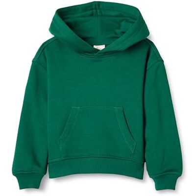 Amazon Essentials Unisex-barn överdimensionerad huvtröja, Mörkgrön, XS Amazon Essentials Unisex-barn överdimensionerad huvtröja, Mörkgrön, XS