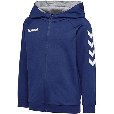 hummel Unisex barn, Hmlgo Kids huvtröja i bomull med dragkedja, huvjacka hummel Unisex barn, Hmlgo Kids huvtröja i bomull med dragkedja, huvjacka