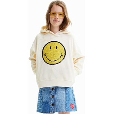 Desigual Girl's Rojo 1001 RAW tröja, vit, L Desigual Girl's Rojo 1001 RAW tröja, vit, L