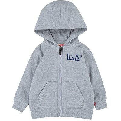 Levi's Barnlogotyp hel dragkedja huvtröja baby pojkar, Ljusgrå ljung, 6 månader Levi's Barnlogotyp hel dragkedja huvtröja baby pojkar, Ljusgrå ljung, 6 månader