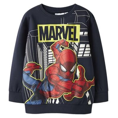 NAME IT Namn IT Nmmdion Spider Nreg Sweat Unb Noos Mar, marinblå blazer, 98 NAME IT Namn IT Nmmdion Spider Nreg Sweat Unb Noos Mar, marinblå blazer, 98
