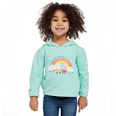 Regatta Unisex Peppa Graph Hoody-tröja, aruba blå, 12 Månader Regatta Unisex Peppa Graph Hoody-tröja, aruba blå, 12 Månader
