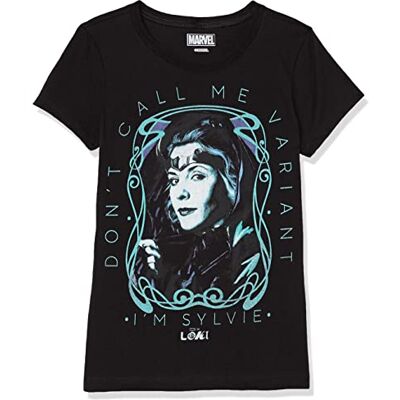 Marvel Little, Big Loki Sylvie Joins Up Girls kortärmad t-shirt, svart, stor, svart, L Marvel Little, Big Loki Sylvie Joins Up Girls kortärmad t-shirt, svart, stor, svart, L