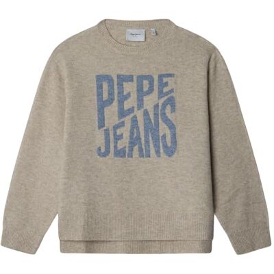 Pepe Jeans flickors BEKKY stickat, brun (mörk sten beige), 10, Brun (mörk sten beige), 10 år Pepe Jeans flickors BEKKY stickat, brun (mörk sten beige), 10, Brun (mörk sten beige), 10 år