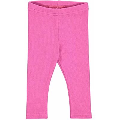 Fred's World by Green Cotton Alfa ribbade leggings baby, fuchsia, 62 cm Fred's World by Green Cotton Alfa ribbade leggings baby, fuchsia, 62 cm