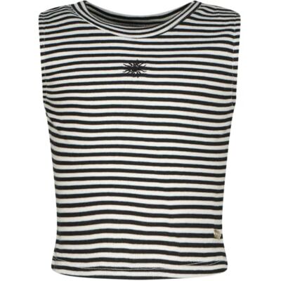 Vingino flickor Basic-crop Rib Top Stripe T-tröja Vingino flickor Basic-crop Rib Top Stripe T-tröja