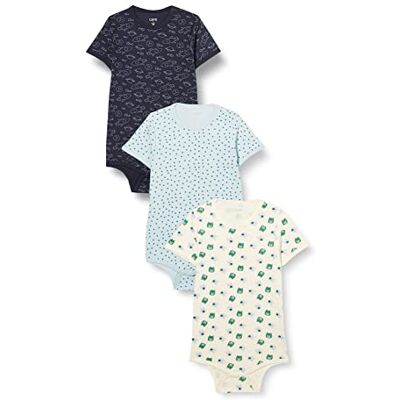 Care Unisex baby bodysuit (3-pack), Frosty Spruce (921), 68-74 6-9 Monate Care Unisex baby bodysuit (3-pack), Frosty Spruce (921), 68-74 6-9 Monate