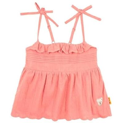 Steiff Flicka baby- och småbarns-tanktopp, Fusion Coral, 98 Steiff Flicka baby- och småbarns-tanktopp, Fusion Coral, 98