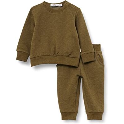 MINYMO Set med 2 unisex babytröjor, Mörka oliver, 68 MINYMO Set med 2 unisex babytröjor, Mörka oliver, 68
