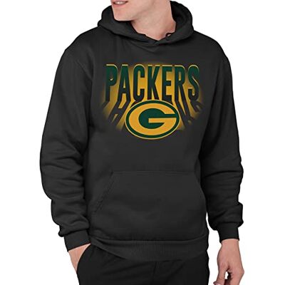 Junk Food unisex NFL team spotlight huvtröja tröja med huva, Green Bay Packers – svart, S Junk Food unisex NFL team spotlight huvtröja tröja med huva, Green Bay Packers – svart, S