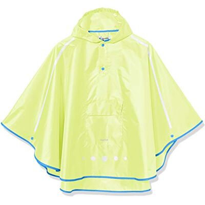 Playshoes Unisex barn regnponcho vikbar regnjacka regnrock regnkläder, Neongul, S Playshoes Unisex barn regnponcho vikbar regnjacka regnrock regnkläder, Neongul, S