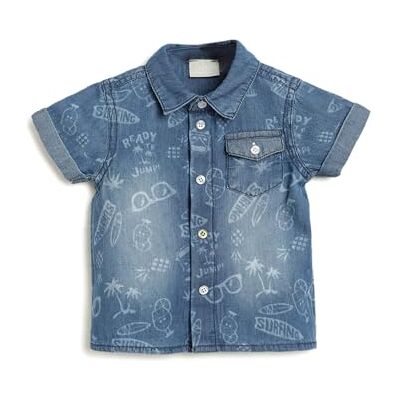 Chicco Baby pojkar Camicia Per Bambino A Maniche Corte skjorta, 085, 62 cm Chicco Baby pojkar Camicia Per Bambino A Maniche Corte skjorta, 085, 62 cm
