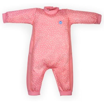 Splash About Warm in One Piece Baddräkt, rosa med prickar, 6–12 månader blandad baby Splash About Warm in One Piece Baddräkt, rosa med prickar, 6–12 månader blandad baby
