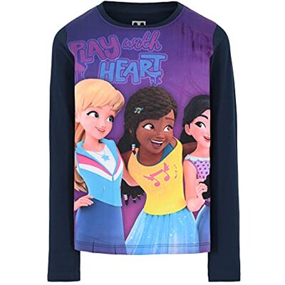Lego flickor vänner långärmad tröja t-shirt, Mörk marinblå, 92 Lego flickor vänner långärmad tröja t-shirt, Mörk marinblå, 92