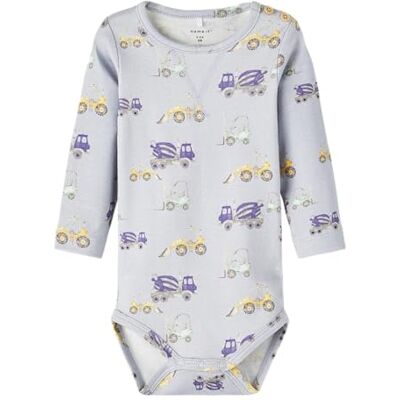 NAME IT Baby pojkar NBMDASH LS kroppsbyxor, pärlblå, 56, Pärlblå, 56 cm NAME IT Baby pojkar NBMDASH LS kroppsbyxor, pärlblå, 56, Pärlblå, 56 cm