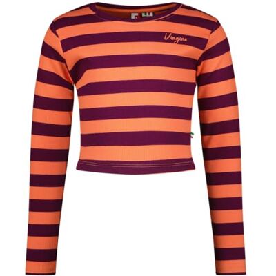 Vingino Girls G-Basic-Crop Rib Stripe i Färgrik Korall i storlek 16, Färsk korall, 16 år Vingino Girls G-Basic-Crop Rib Stripe i Färgrik Korall i storlek 16, Färsk korall, 16 år