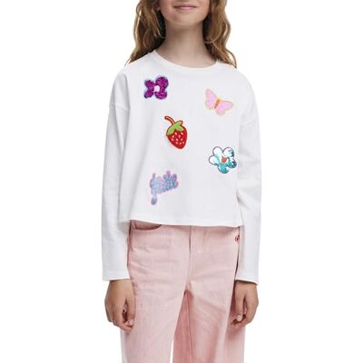 Desigual TS_Lucy, 1000 vit, 13/14, Vit, 14 år Desigual TS_Lucy, 1000 vit, 13/14, Vit, 14 år
