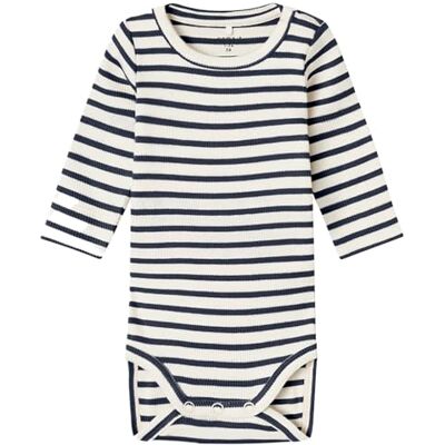 NAME IT Unisex Baby Nbnbani Ls Body Noos långärmad body, Mörk safir, 56 NAME IT Unisex Baby Nbnbani Ls Body Noos långärmad body, Mörk safir, 56