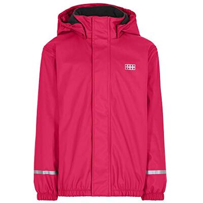 Lego Wear Unisex barn Lwjipe-fodrad regnjacka, 494 mörkrosa, 152 cm Lego Wear Unisex barn Lwjipe-fodrad regnjacka, 494 mörkrosa, 152 cm