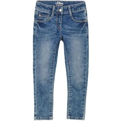 s.Oliver Junior 403.11.899.26.180.2101416.smala jeans för flickor, 56Z7, 128, Färg: blå s.Oliver Junior 403.11.899.26.180.2101416.smala jeans för flickor, 56Z7, 128, Färg: blå