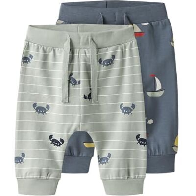 NAME IT herr Nbmvroels 2P byxa box (2-pack), Aqua Gray, 68 NAME IT herr Nbmvroels 2P byxa box (2-pack), Aqua Gray, 68