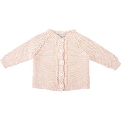 BABIDU Baby Cardigan, Rosa, 3 månader BABIDU Baby Cardigan, Rosa, 3 månader