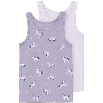 NAME IT Bestseller A/S NMFTANK Top Lavender Aura Unicorn Noos T-tröjor, 86 babyflicka, Lavender Aura, 86 NAME IT Bestseller A/S NMFTANK Top Lavender Aura Unicorn Noos T-tröjor, 86 babyflicka, Lavender Aura, 86