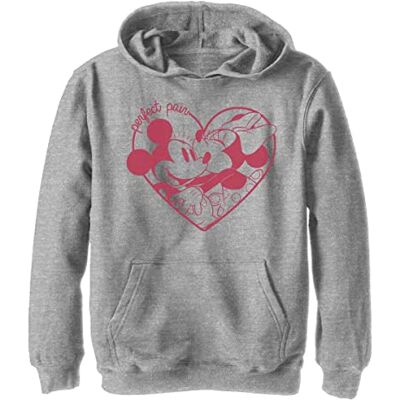 Disney Huvtröja för pojkar, perfekt par, Sportig Heather, M Disney Huvtröja för pojkar, perfekt par, Sportig Heather, M