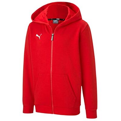 PUMA Jungen Trainingsjacke teamGOAL 23 Casuals Hooded Jacket Jr, Red, 176, 656714 PUMA Jungen Trainingsjacke teamGOAL 23 Casuals Hooded Jacket Jr, Red, 176, 656714
