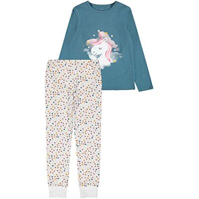NAME IT Namn det flicka nattlinneset ekologisk bomull enhörning tryck, Äkta teal, 86-92 NAME IT Namn det flicka nattlinneset ekologisk bomull enhörning tryck, Äkta teal, 86-92