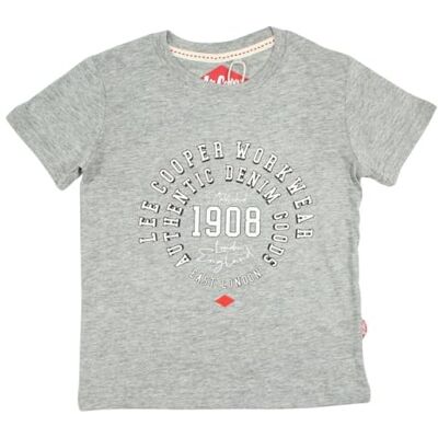 Lee Cooper T-shirt för pojkar, grå, 8 år Lee Cooper T-shirt för pojkar, grå, 8 år