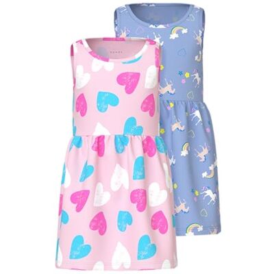 NAME IT Namn IT flickklänning (2-pack), Ballerina, 92 NAME IT Namn IT flickklänning (2-pack), Ballerina, 92