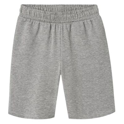 NAME IT Unisex barn Nkncyber sweat shorts Unb Noos, Grå melange, 164 NAME IT Unisex barn Nkncyber sweat shorts Unb Noos, Grå melange, 164