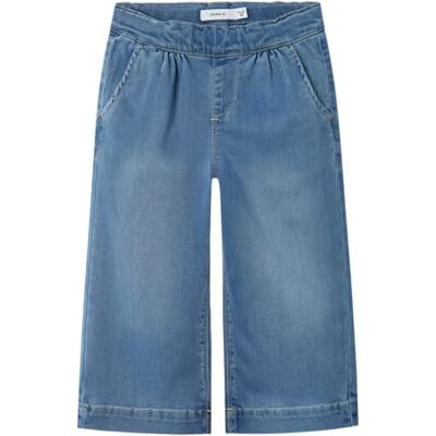 NAME IT mini flicka Nmfbella Wide Jeans 6485-To Noos, Mellanblå denim, 98 NAME IT mini flicka Nmfbella Wide Jeans 6485-To Noos, Mellanblå denim, 98