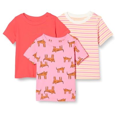 Amazon Essentials Unisex-baby kortärmad t-tröjor, Röd/randig/tiger, 3T Amazon Essentials Unisex-baby kortärmad t-tröjor, Röd/randig/tiger, 3T