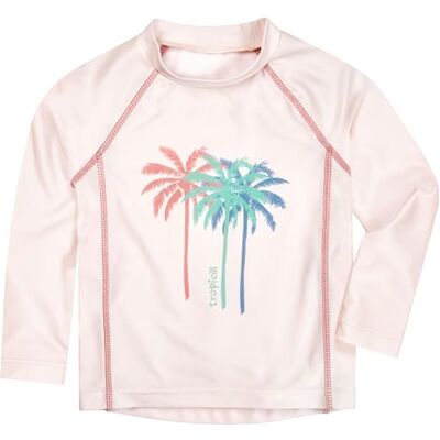 Playshoes Unisex barn Langarmshirt Rash Guard skjorta, långa Ecru palmer, 134–140 Playshoes Unisex barn Langarmshirt Rash Guard skjorta, långa Ecru palmer, 134–140