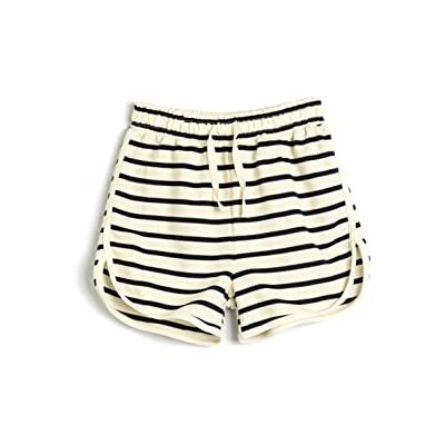 Koton Girls's Dragsko Slit detalj bomullsshorts, Marinrandig (7s0), 4-5 år Koton Girls's Dragsko Slit detalj bomullsshorts, Marinrandig (7s0), 4-5 år