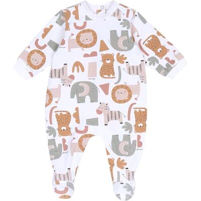 Chicco Unisex bebis bebis sovdräkt, Naturligt tryckt, 12 mesi Chicco Unisex bebis bebis sovdräkt, Naturligt tryckt, 12 mesi