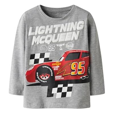 NAME IT Namn IT Nmmdraco Cars Ls Nreg Top Box Wdi, Grå melange, 92 NAME IT Namn IT Nmmdraco Cars Ls Nreg Top Box Wdi, Grå melange, 92