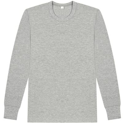 Dim Barn termisk T-shirt i bomull skrapad termisk t-shirt mysig x 1 varm och mjuk topp inomhus och utomhus speciell stor kall, Kina grå, 10 �r Dim Barn termisk T-shirt i bomull skrapad termisk t-shirt mysig x 1 varm och mjuk topp inomhus och utomhus speciell stor kall, Kina grå, 10 �r