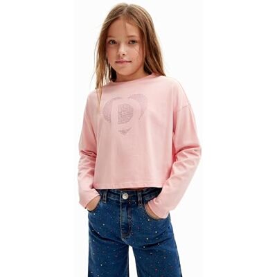 Desigual flicka stickad långärmad T-shirt, röd, 12 år Desigual flicka stickad långärmad T-shirt, röd, 12 år