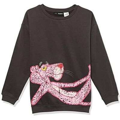 Desigual Girl's Cyan 2000 svart tröja, 3/4 Desigual Girl's Cyan 2000 svart tröja, 3/4