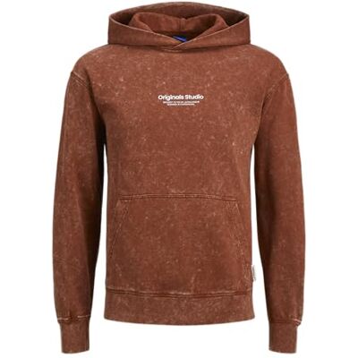 JACK & JONES Jorvesterbro Wash Sweat Hood Aw Jnr, Brandy Brown, 128 JACK & JONES Jorvesterbro Wash Sweat Hood Aw Jnr, Brandy Brown, 128