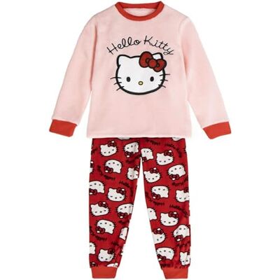 CERDÁ LIFE'S LITTLE MOMENTS Bekväm och mjuk originaldesign Hello Kitty pyjamas som andas och hållbart set (2-pack) unisex barn, Hello Kitty, 10 år CERDÁ LIFE'S LITTLE MOMENTS Bekväm och mjuk originaldesign Hello Kitty pyjamas som andas och hållbart set (2-pack) unisex barn, Hello Kitty, 10 år